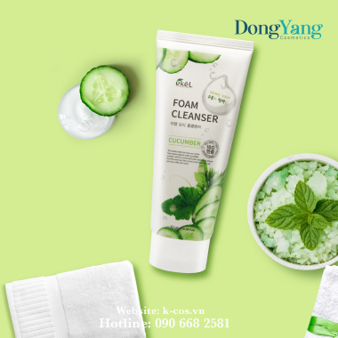 Sữa rửa mặt Dưa leo Hàn Quốc EKEL Cucumber Foam Cleanser 180ml