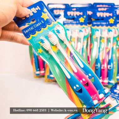 Bàn Chải Đánh Răng Dental Clean E Hàn Quốc Cho Bé Set 3 Cái