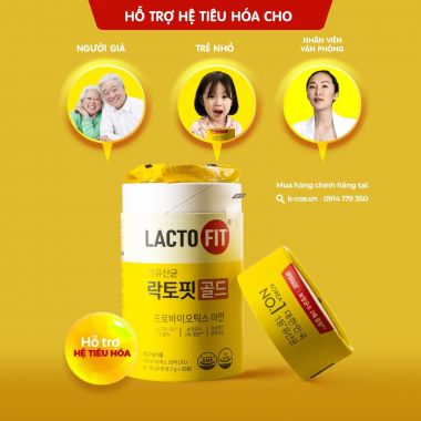 Men vi sinh số 1 Hàn Quốc Lacto-Fit Gold  số 1 Hàn Quốc 