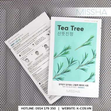 Mặt nạ thoáng khí hương Tràm Trà - Missha Airy Fit Sheet Tea Tree