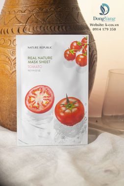 Mặt Nạ Nature Republic Chiết Xuất Cà Chua Cấp Ẩm Da 23ml Real Nature Tomato Mask Sheet