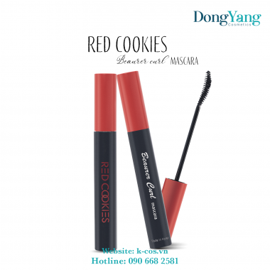Mascara Red Cookies Hàn Quốc Chuốt Mi Siêu Cong, Chống Trôi Hiệu Quả 8ml