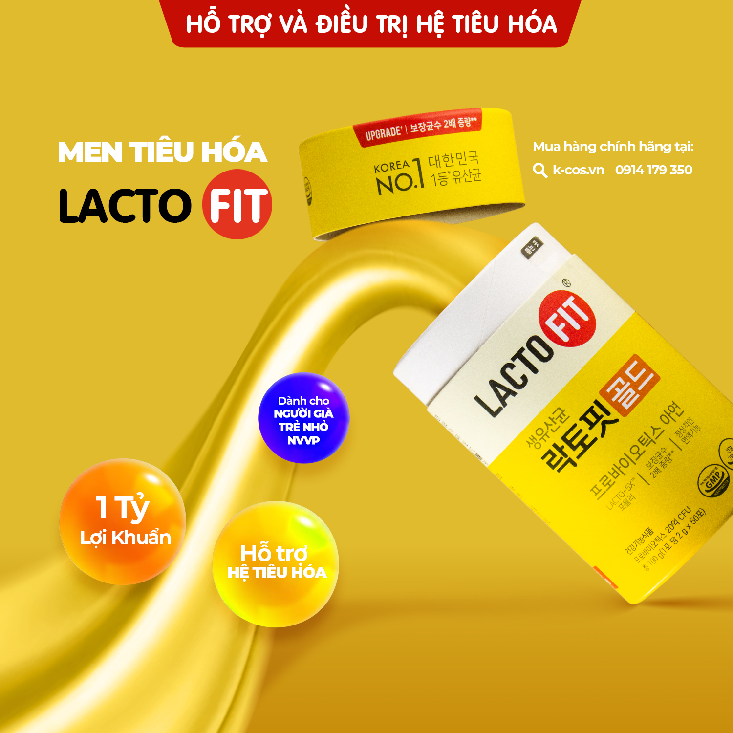 Men vi sinh số 1 Hàn Quốc Lacto-Fi