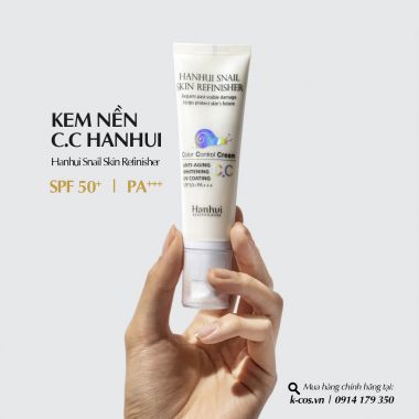 Kem Nền Tinh Chất Ốc Sên CC Hanhui - HanHui Snail Skin Refinisher CC Cream