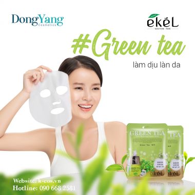 Mặt nạ dưỡng da trà xanh EKEL Green Tea ULtra Hydrating Essence Mask