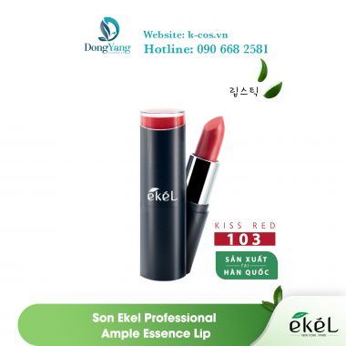  Son màu đỏ môi Ekel Professional Ample Essence Lip (103 - kiss red )