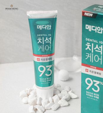Kem Đánh Răng MEDIAN Dental IQ Màu Xanh Ngọc Bảo Vệ Nướu Và Chân Răng Hàn Quốc