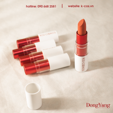 Son Thỏi Lì Marshmallow Powder Lipstick Red Cookies Hàn Quốc - Màu A5 Hồng San Hô