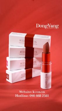 Son Thỏi Lì Marshmallow Powder Lipstick Red Cookies Hàn Quốc - Màu A2 Đỏ Gạch