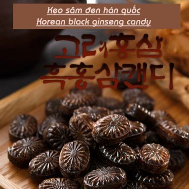 Kẹo hắc sâm Hàn Quốc gói 300g tăng cường sức khỏe thơm miệng