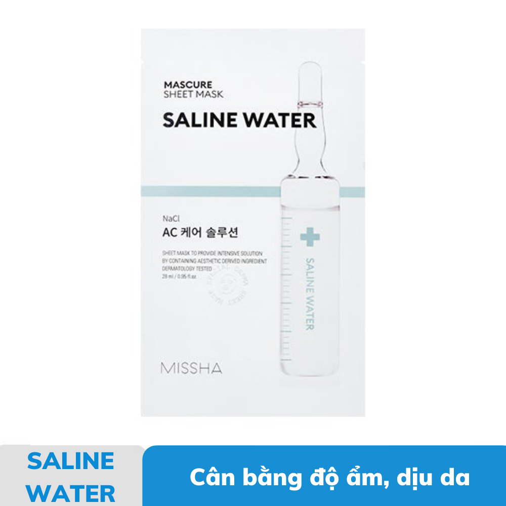 Mặt Nạ Dưỡng Chất Missha Mascure Sheet Mask Saline Water