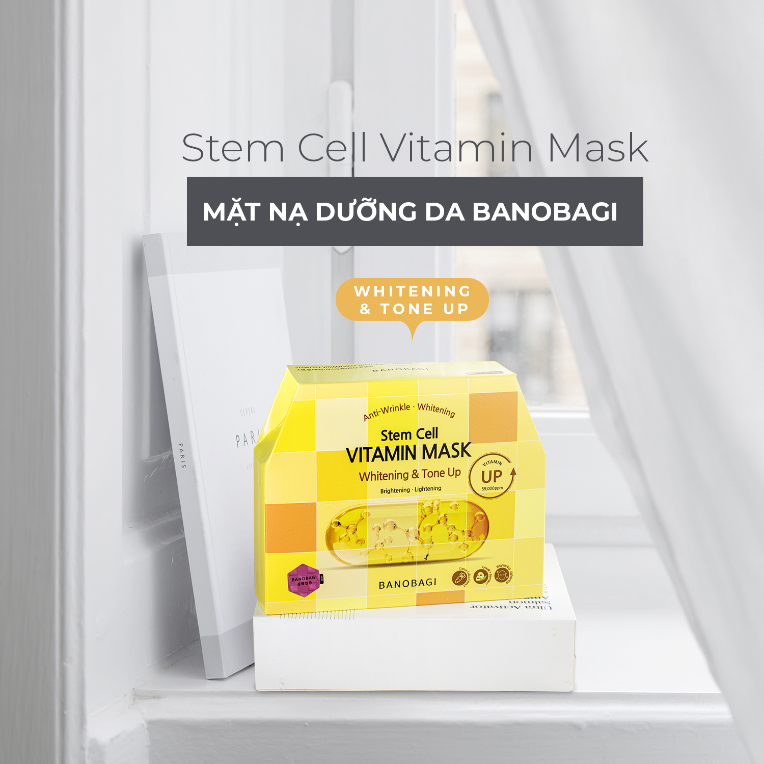 Mặt Nạ Dưỡng Da Banobagi Stem Cell Vitamin Mask Whitening & Tone Up
