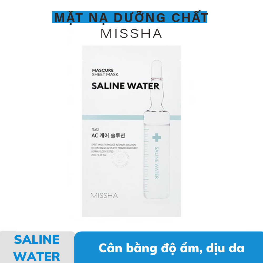 Mặt Nạ Dưỡng Chất Missha Mascure Sheet Mask Saline Water